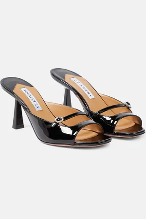Aquazzura Soul Sister 75 patent leather mules