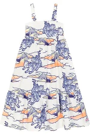 Kenzo Printed cotton poplin dress