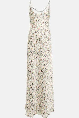 Paco rabanne Embellished floral maxi dress