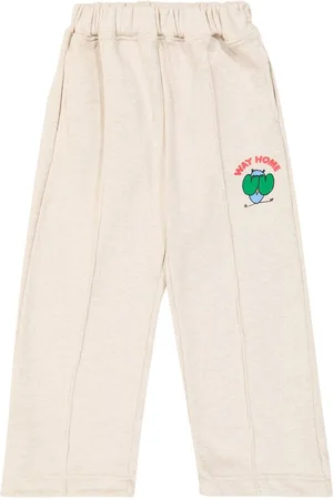 Jelly Mallow Printed cotton-blend jersey sweatpants
