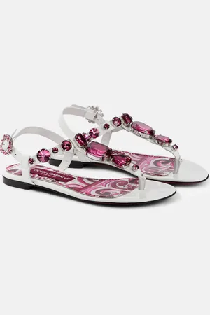 Dolce & Gabbana Embellished leather sandals