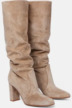 Gianvito Rossi Glen 85 suede knee-high boots