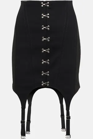 DION LEE High-rise cotton miniskirt