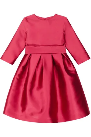 Il gufo Pleated taffeta dress