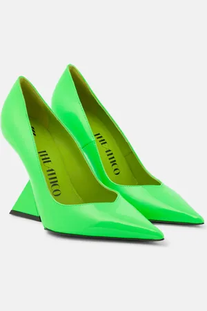The Attico Cheope patent leather wedge pumps