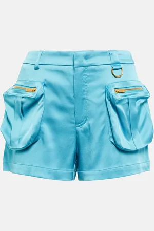BLUMARINE Low-rise satin shorts