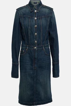 Sportmax Denim midi dress