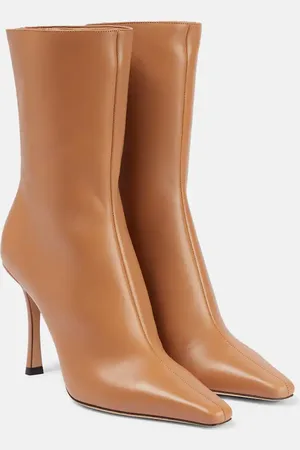 Jimmy Choo Agathe 100 leather ankle boots