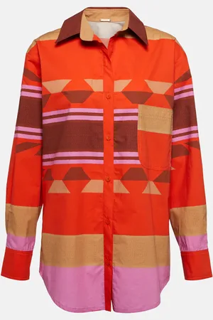 JOHANNA ORTIZ Ruched cotton shirt