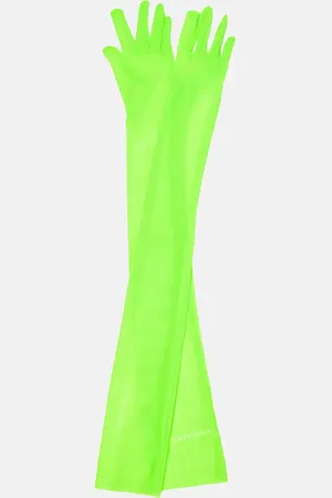 Norma Kamali Long semi-sheer gloves