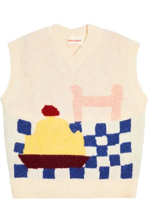 Bobo Choses Yummy Cake jacquard sweater vest