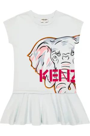 Kenzo Logo printed cotton T-shirt dress