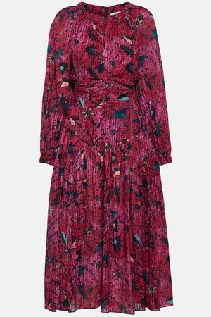 ULLA JOHNSON Helia printed cotton-blend midi dress