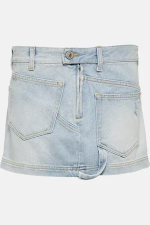 The Attico Denim miniskirt