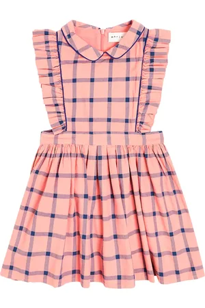 MORLEY Thelma ruffled checked cotton dress