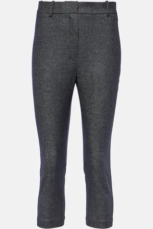 MAGDA BUTRYM High-rise wool and cotton cropped pants