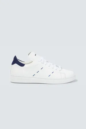 Kiton Stitched leather sneakers