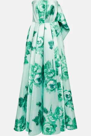 EMILIA WICKSTEAD Merope strapless floral gown