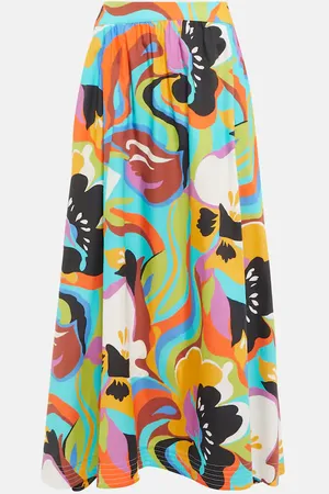 Etro Floral cotton maxi skirt