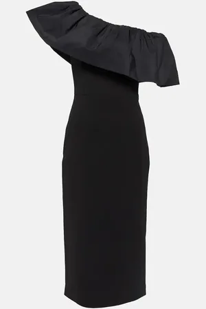 Rebecca Vallance After Hours one-shoulder crÃªpe midi dress