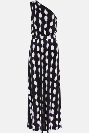 Diane von Furstenberg Kiera printed jersey one-shoulder maxi dress