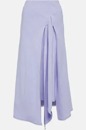Victoria Beckham Asymmetric tie-dyed maxi skirt