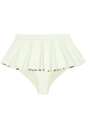 Marysia Ruffle-trimmed bikini bottoms