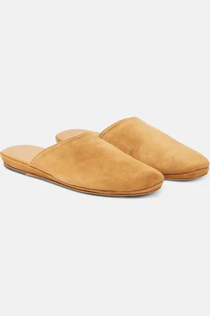The Row Franco suede slippers
