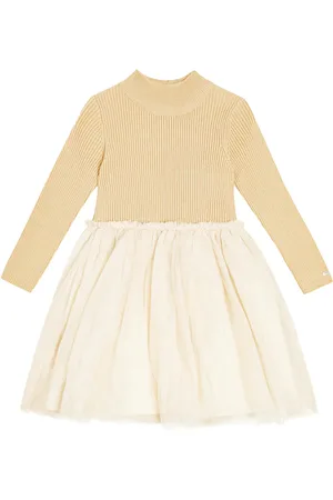Donsje Lotus wool-blend and tulle dress