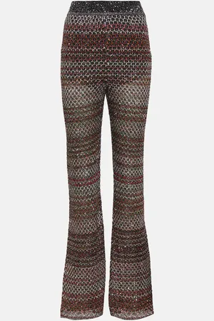 Missoni Knitted chevron LurexÂ® flared pants