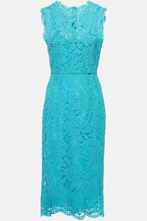 Dolce & Gabbana Cotton-blend lace midi dress