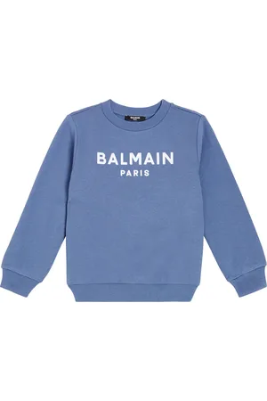 Balmain Logo cotton jersey sweatshirt