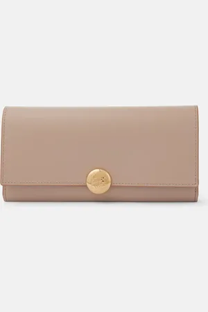 Loewe Continental Pebble leather wallet on chain