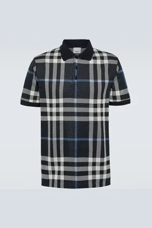 Burberry Checked cotton polo shirt