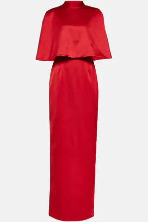 Carolina Herrera Caped satin gown