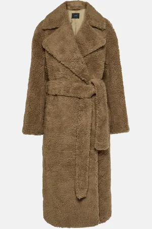 Joseph Sherpa Cabanis camel hair and silk coat