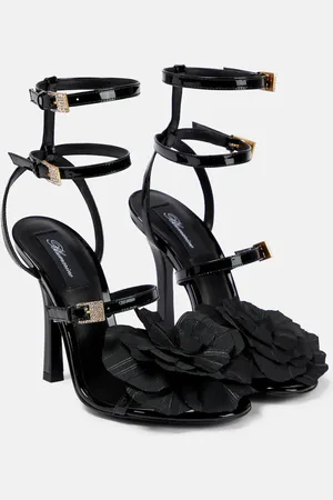 BLUMARINE Embellished patent leather sandals