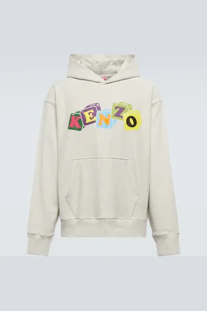 Kenzo Logo cotton jersey hoodie