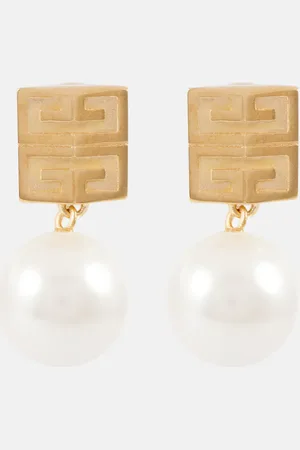 Givenchy 4G embellished brass earrings