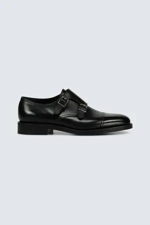 JOHN LOBB William leather monk strap shoes