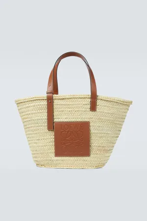 Loewe Large raffia tote bag