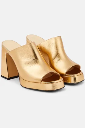 Souliers Martinez Alba 90 platform leather mules