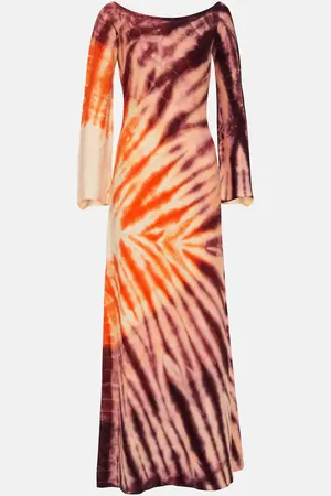 GABRIELA HEARST Kells tie-dye off-shoulder maxi dress