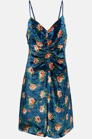 Kenzo Floral velvet minidress