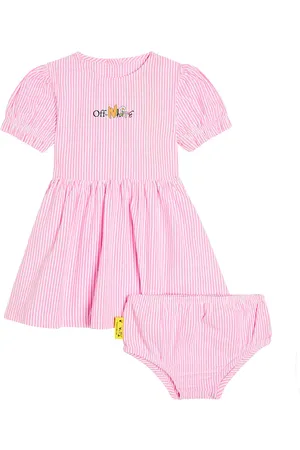 OFF-WHITE Baby Funny Flowers cotton dress