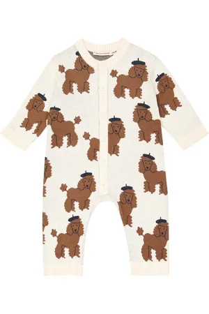 Tiny Cottons Baby Tiny Poodle cotton-blend playsuit