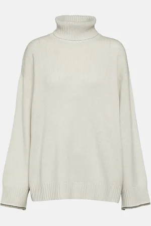 Brunello Cucinelli Wool, cashmere, and silk turtleneck sweater