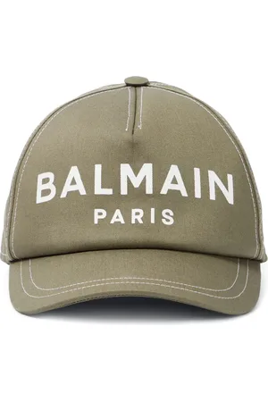 Balmain Logo cotton baseball cap