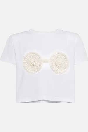MAGDA BUTRYM Embroidered cotton T-shirt