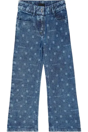 Givenchy 4G cotton-blend wide-leg jeans